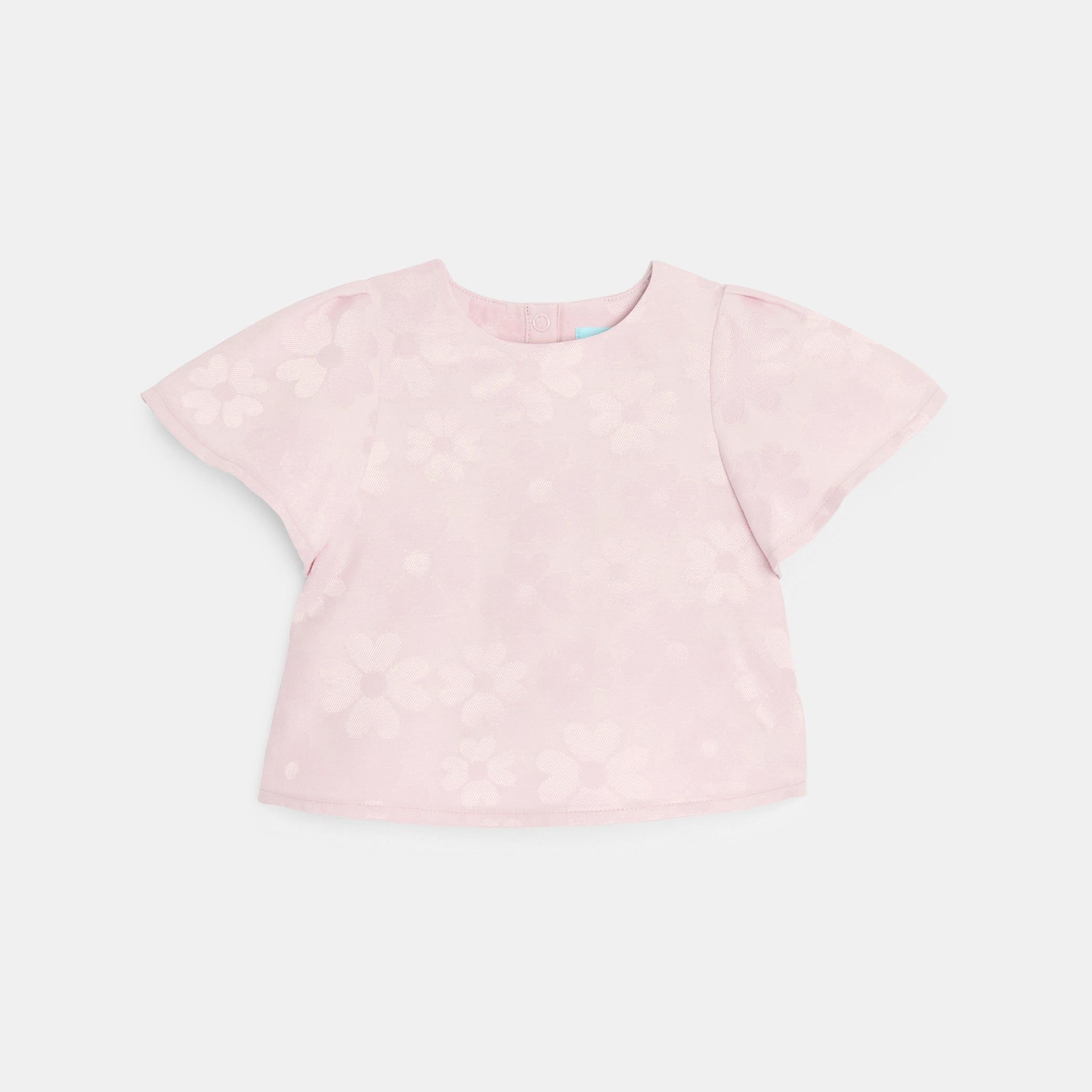 Áo kiểu jacquard có họa tiết cho bé gái